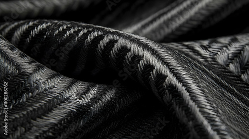 Wallpaper Mural Black and White Abstract Fabric Texture Close Up Torontodigital.ca