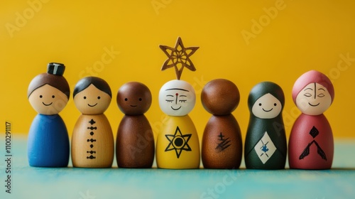 Promotion of interfaith dialogue and religious tolerance, Symbolizing unity and diversity, photography style
