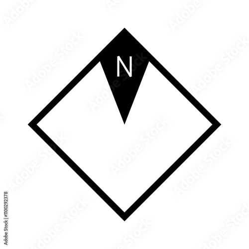 Free Download Architectural north arrow and compass outline vector - GFXLoad