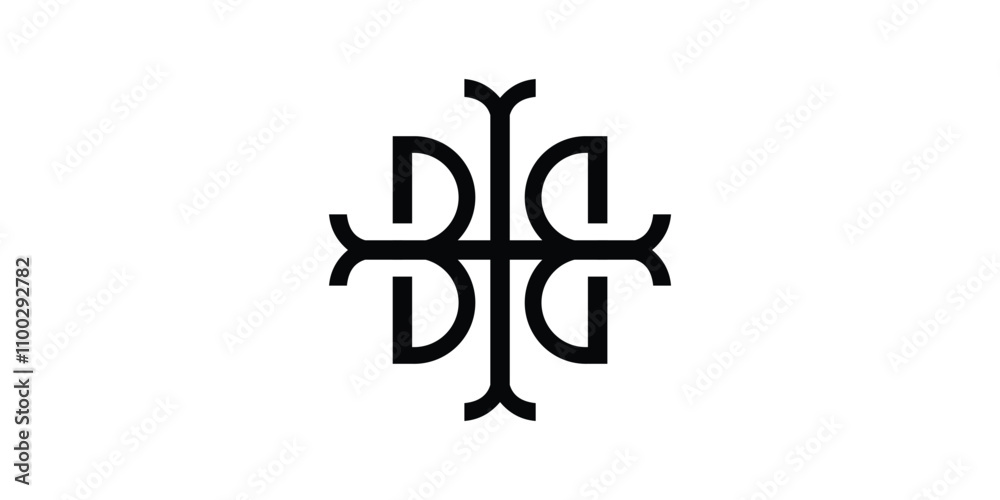 Obraz premium logo initials B icon vector