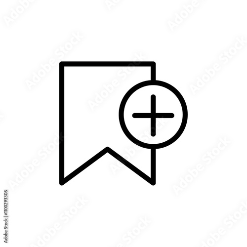 Add to favorite icon Outline vector for web ui