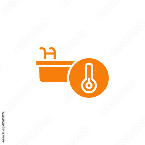 Cold plunge icon Outline vector for web ui