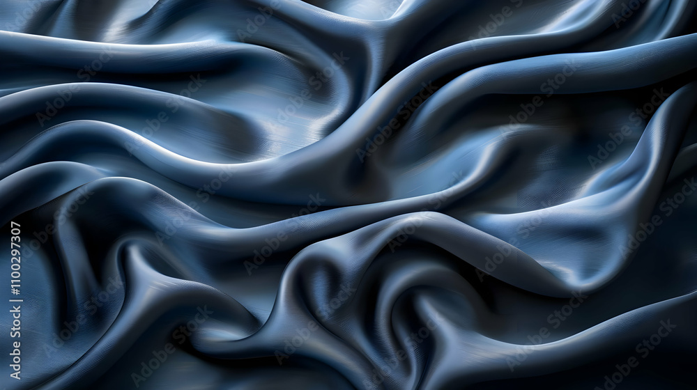 Obraz premium Blue Abstract Fabric Background