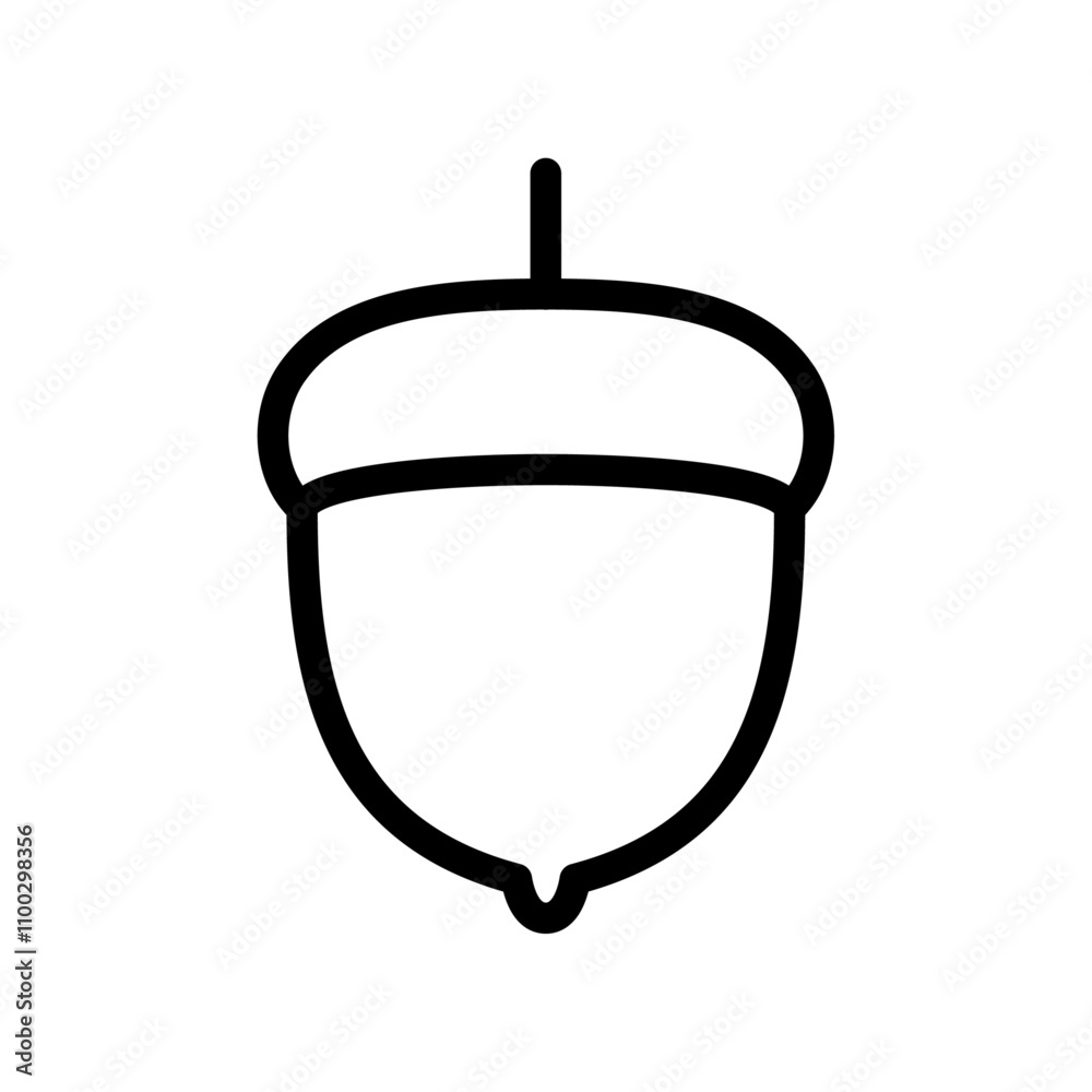 Obraz premium Hazelnut icon Outline vector for web ui