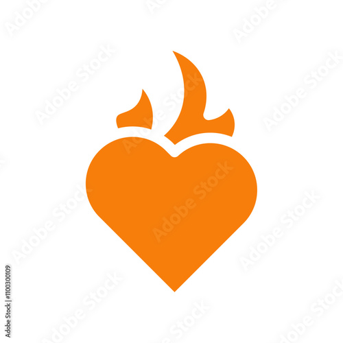 Passion icon Outline vector for web ui