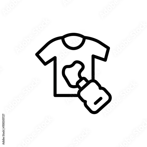 Softener clothes dirt icon Outline vector for web ui