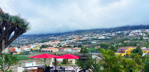 Beautiful view of La Orotava valley,Tenerife,Canary Islands,Spain.Travel concept. photo