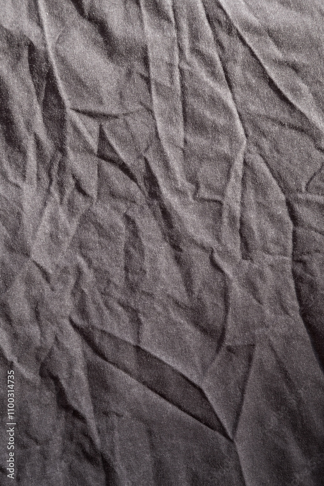 Fototapeta premium ARRIÈRE-PLAN DE TISSU GRIS FROISSÉ