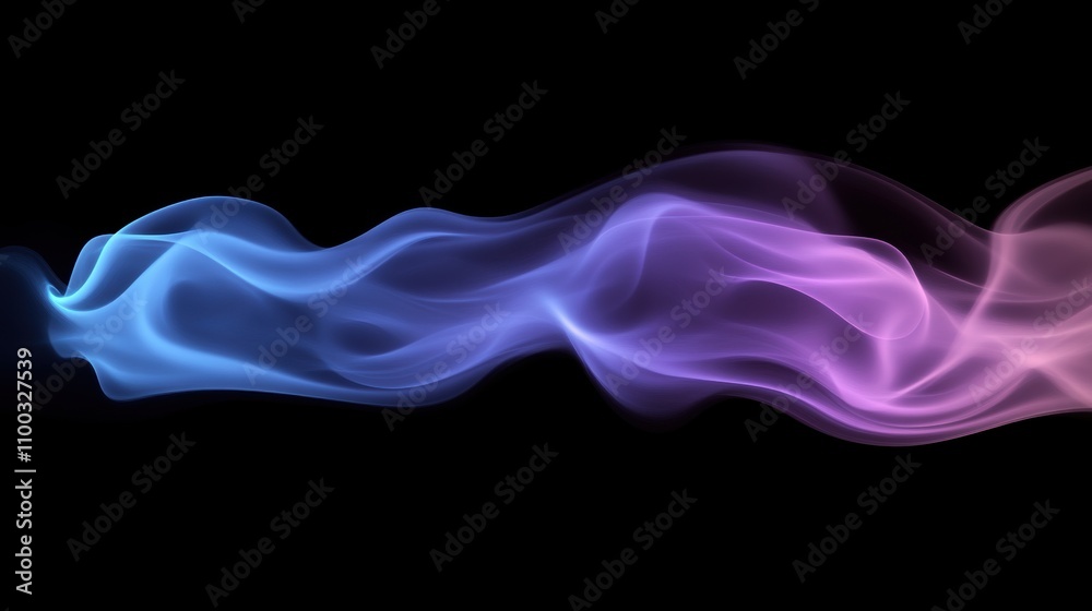 Fototapeta premium Electric smoke swirl design background for digital and print projects
