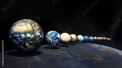 Celestial perspectives surreal planetary orbits