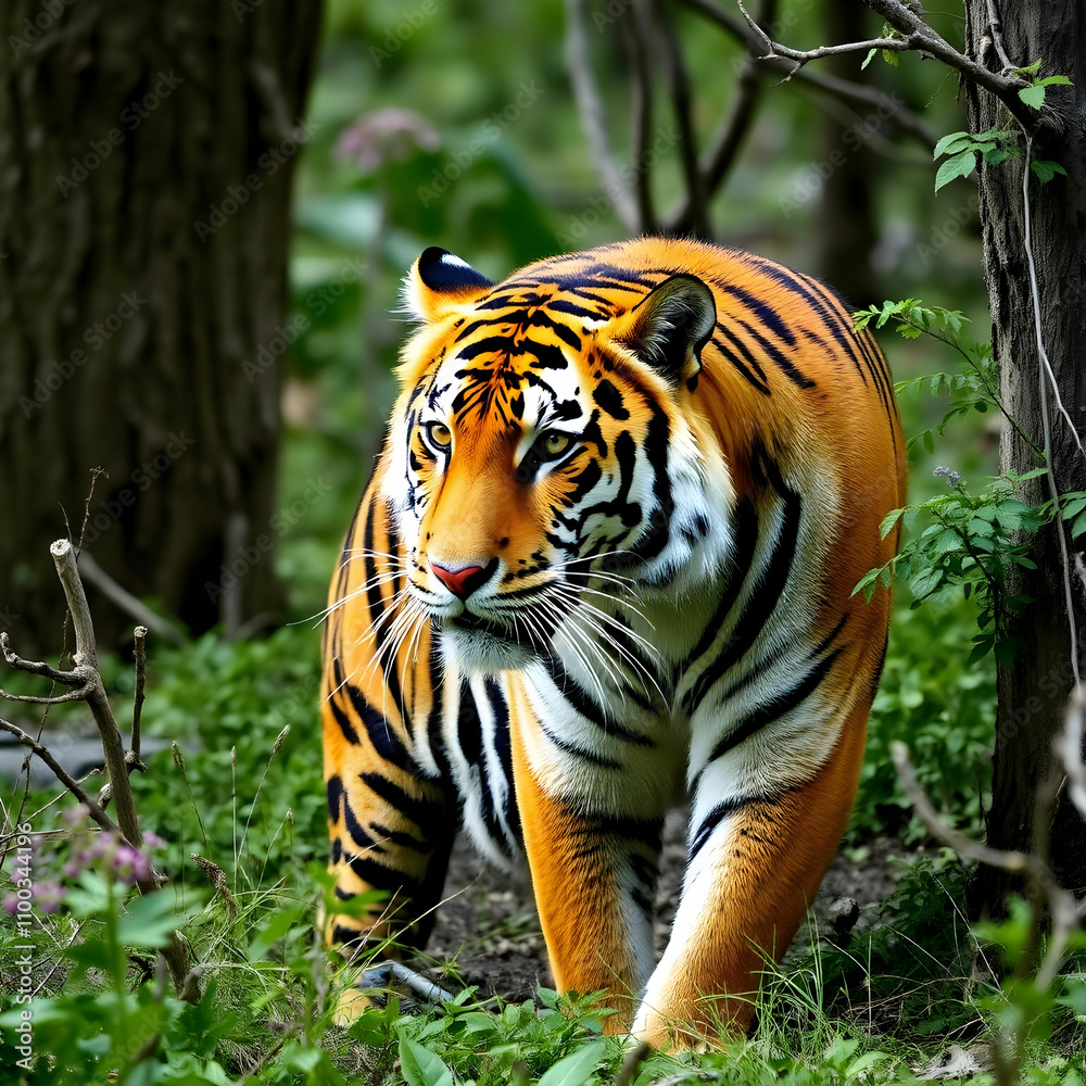 Fototapeta premium bengal tiger in the nature