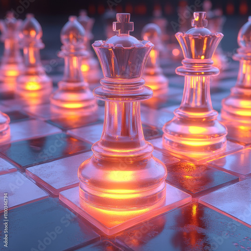 A surreal chessboard  photo