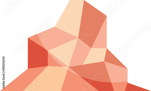 Abstract Polygonal Rocks Icon