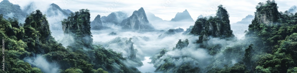 Fototapeta premium A beautifully designed, dreamy painting of a sci-fi landscape with a futuristic object in the background.