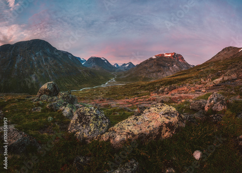 Dramatic morning near by the Spiterstulen (Galdhopiggen - Jotunheimen - Norway) photo