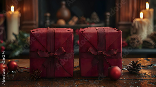Cozy Christmas Gifts Festive Illustration