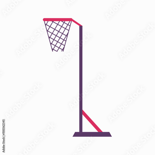 Netball post icon clipart avatar logotype isolated illustration