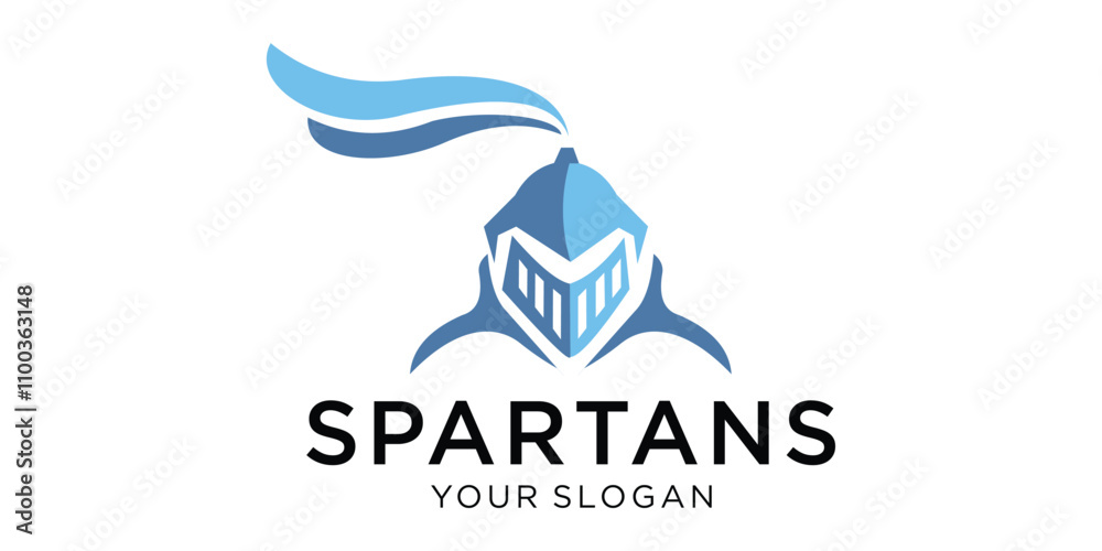 Fototapeta premium logo spartans gladiator icon vector
