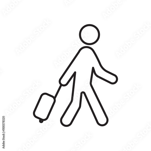 Guest icon Isolated flat vector in outline