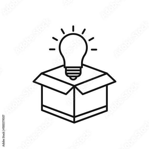 New product icon Isolated flat vector in outline