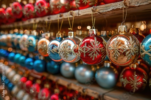 Christmas Decorations Background Photo  Uskudar Istanbul  Turkey