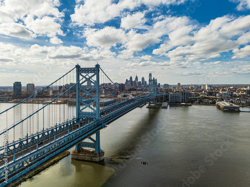 Benjamin Franklin Bridge in Philadelphia, Pennsylvania, USA