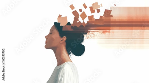 Obraz na płótnie depresja, problemy psychiczne, minimalistyczne wnętrze, ukryte zmagania, wewnętrzny chaos, surrealizm, symbolika, emocje, psychologia, introspekcja, elegancja, mężczyzna, samotność, mentalne zdrowie, w salonie
