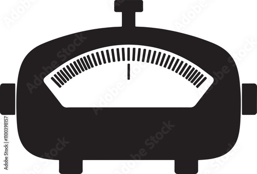 Meter Black Vector Simple Design