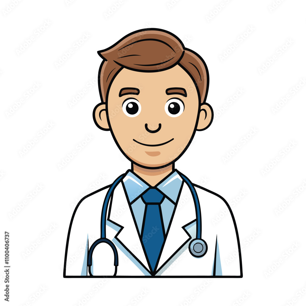Fototapeta premium Doctor with a stethoscope medical care concept