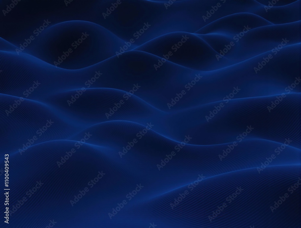 Obraz premium Deep blue abstract background with wavy patterns , background, deep, wave, oceanic, pattern