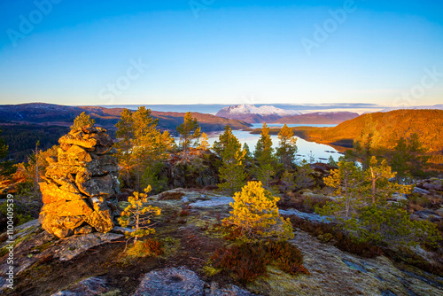 Autumn in Helgeland`s mountains photo