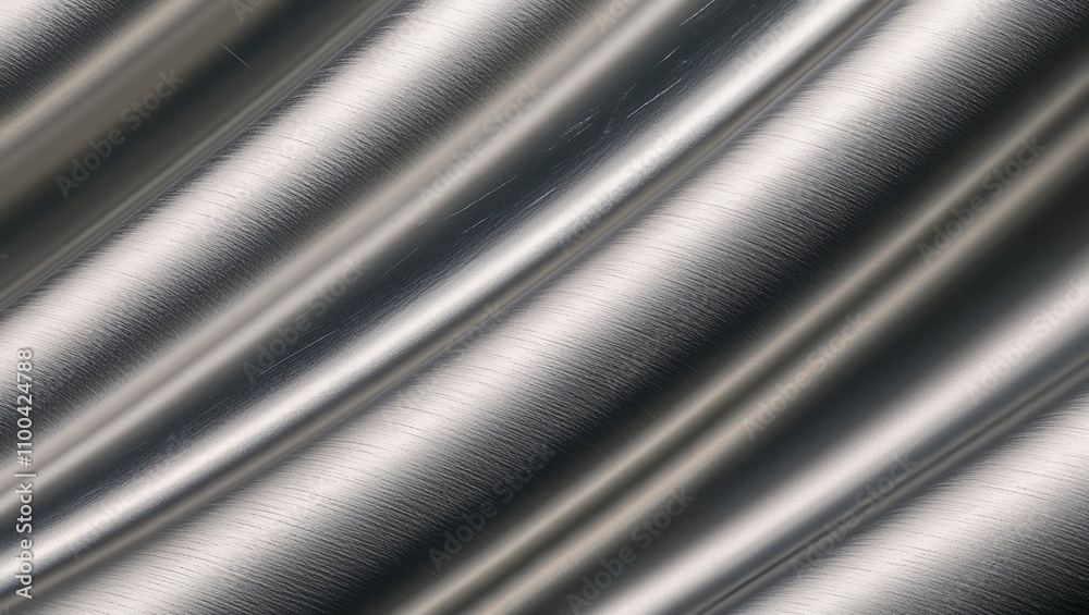 Fototapeta premium Brushed Metal Texture Background Silver Steel Surface