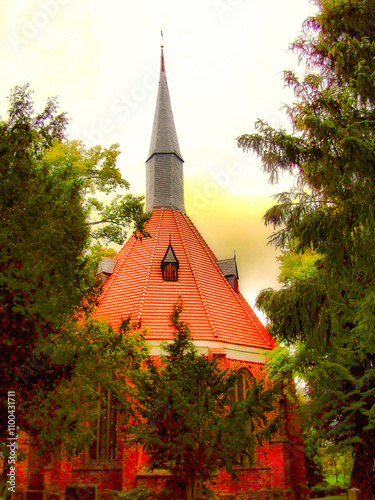 Obraz na płótnie St.-Gertruden-Kapelle aus dem 15. Jahrhundert w salonie