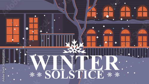 Celebrate the Winter Solstice design templet