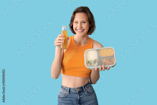 Beautiful young happy woman...