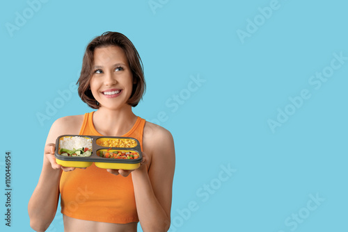 Beautiful young happy woman...