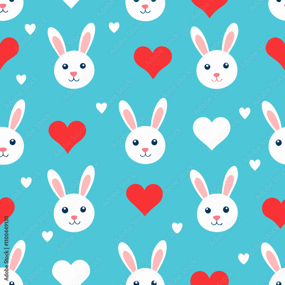 Fototapeta premium pattern with rabbits