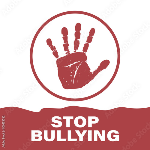 Stop Bullying Vector Illustration