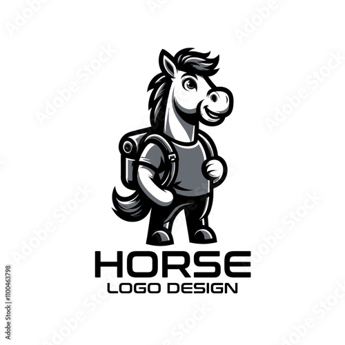 Horse Vector Logo Design photo