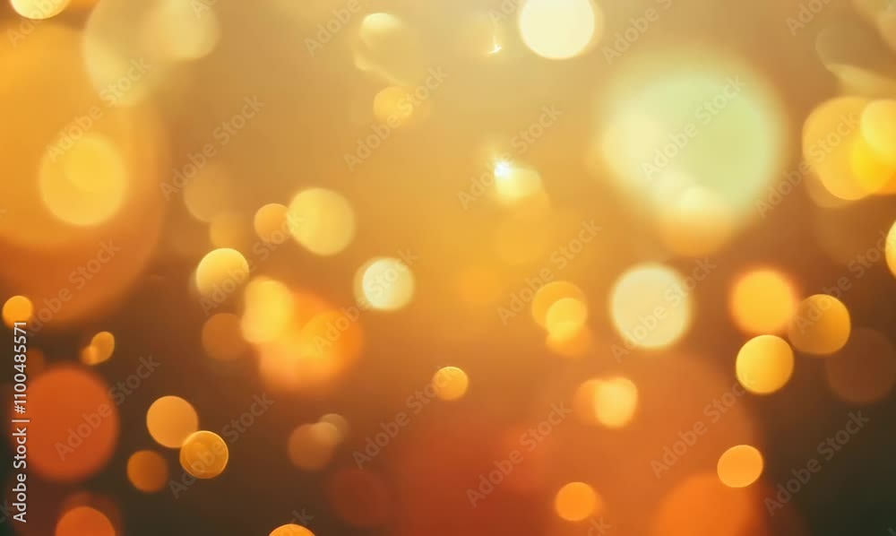 tranquil bokeh effect with gentle floating lights