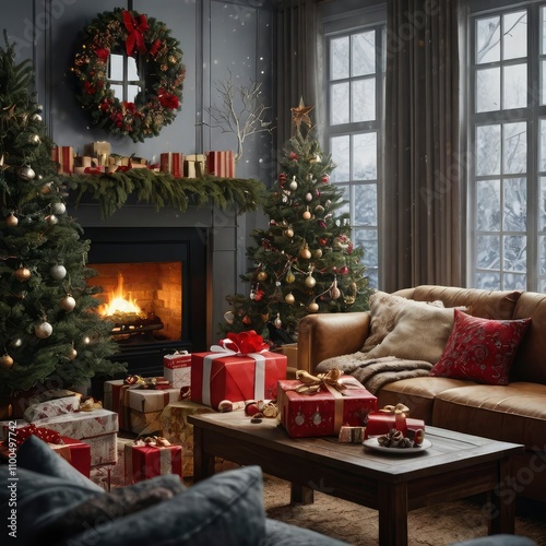 Christmas tree in the city