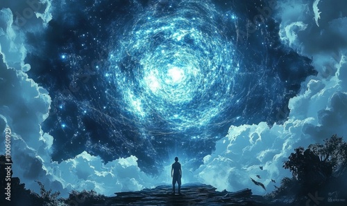 A mystical ley line nexus where powerful elemental energies converge