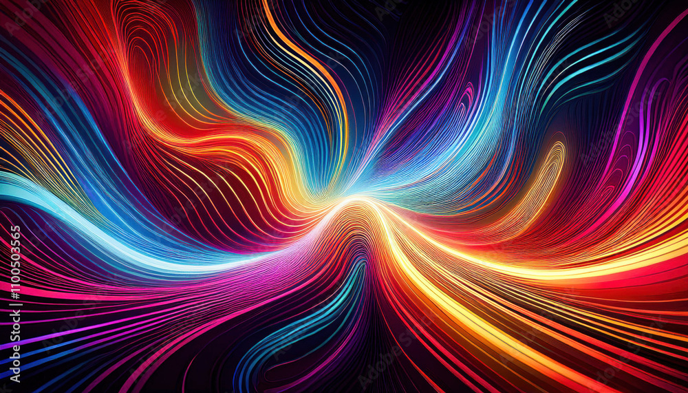 Colorful abstract lines swirling in various directions, featuring a glowing effect that creates a dynamic and vibrant visual experience.
Colorful abstract lines swirling in various directions, featuring a glowing effect that creates a dynamic and vibrant visual experience.