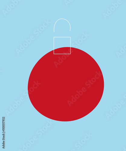 red christmas ball