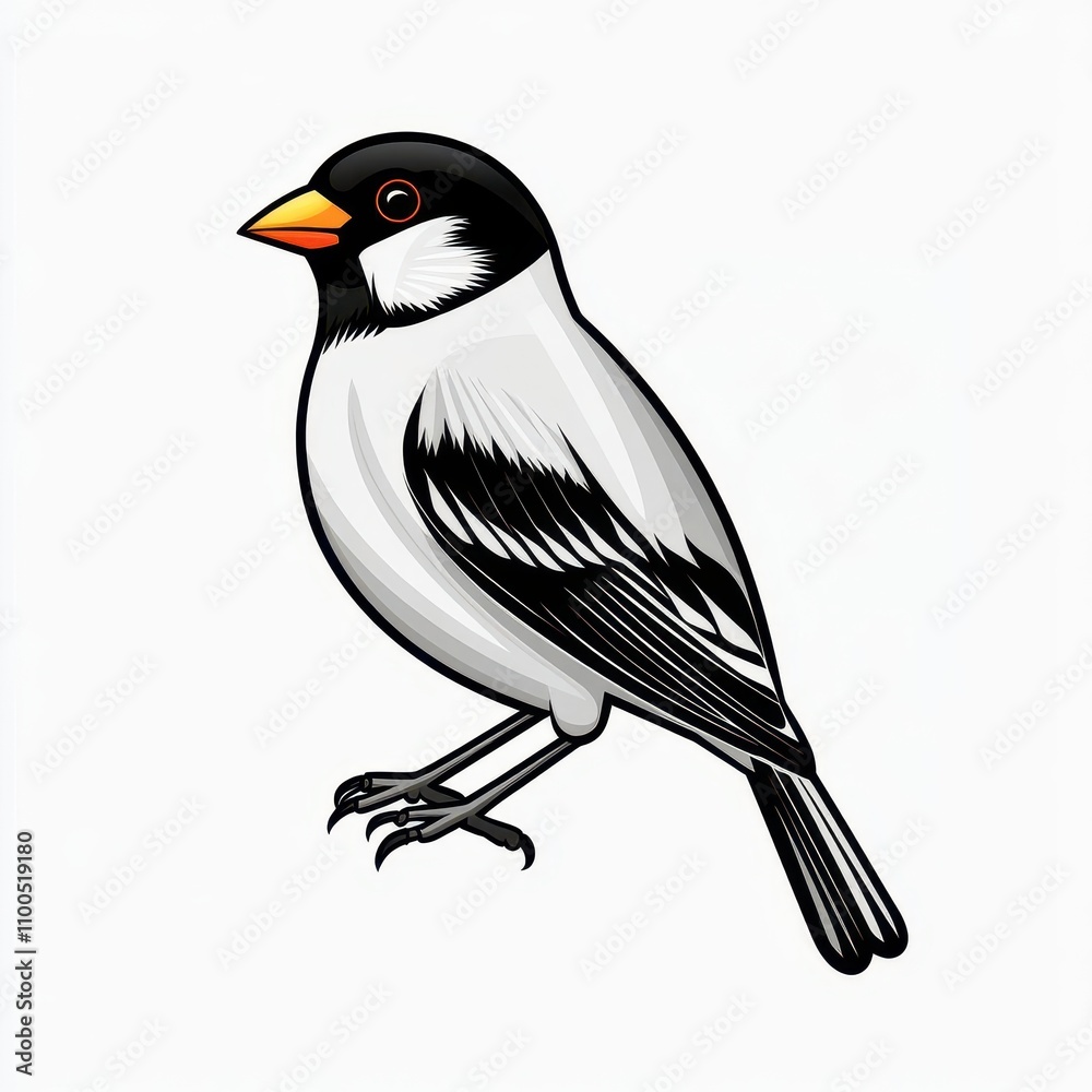 a minimalist sparrow icon clipart, outlined design, isolated on white background a minimalist sparrow icon clipart, outlined design, isolated on white background