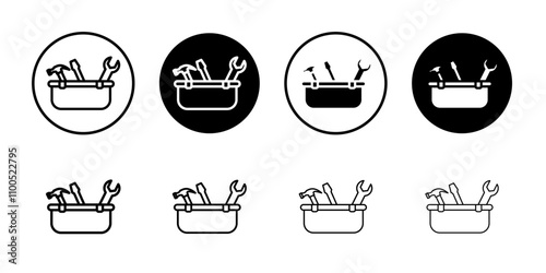 Toolbox icon Art design illustration