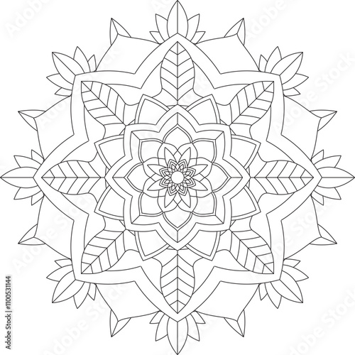 Vibrant mandala color book with simple, hand-drawn vector designs! Perfect for coloring, drawing, painting, and art lovers. Floral, geometric, symmetrical patterns for creativity and relaxation.
