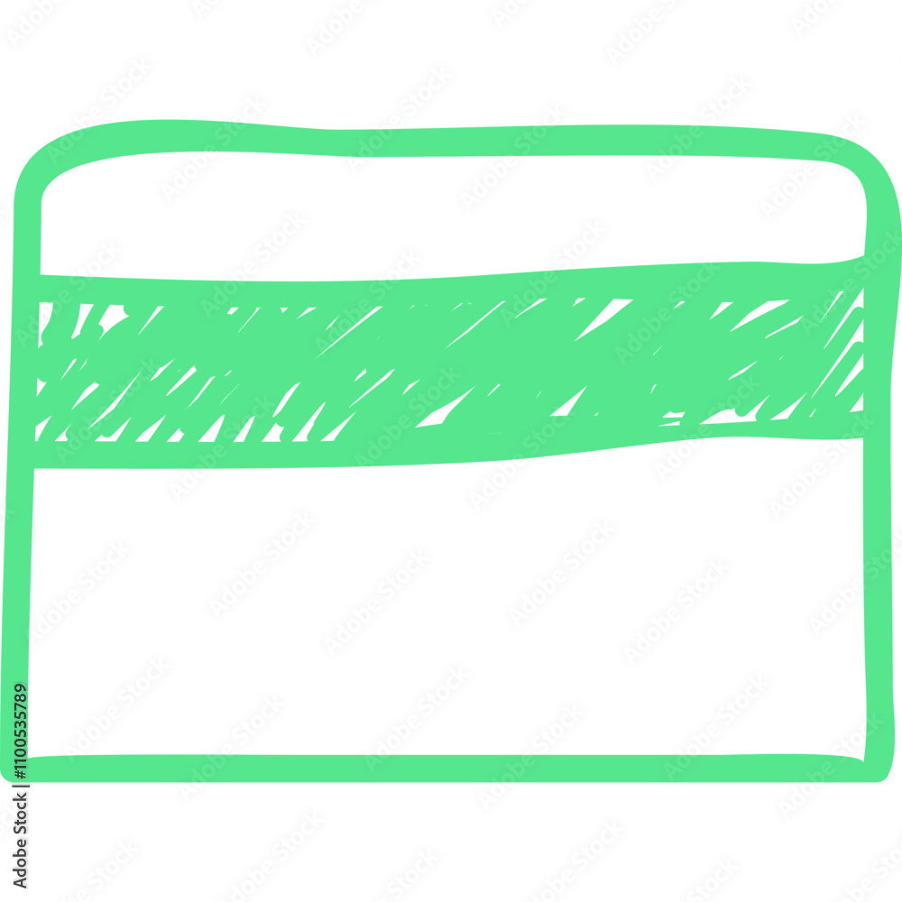 Obraz premium green christmas card