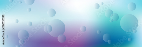 Bubbles, abstract web banner background with copy space