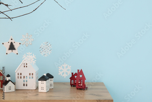 Christmas village decoratio...
